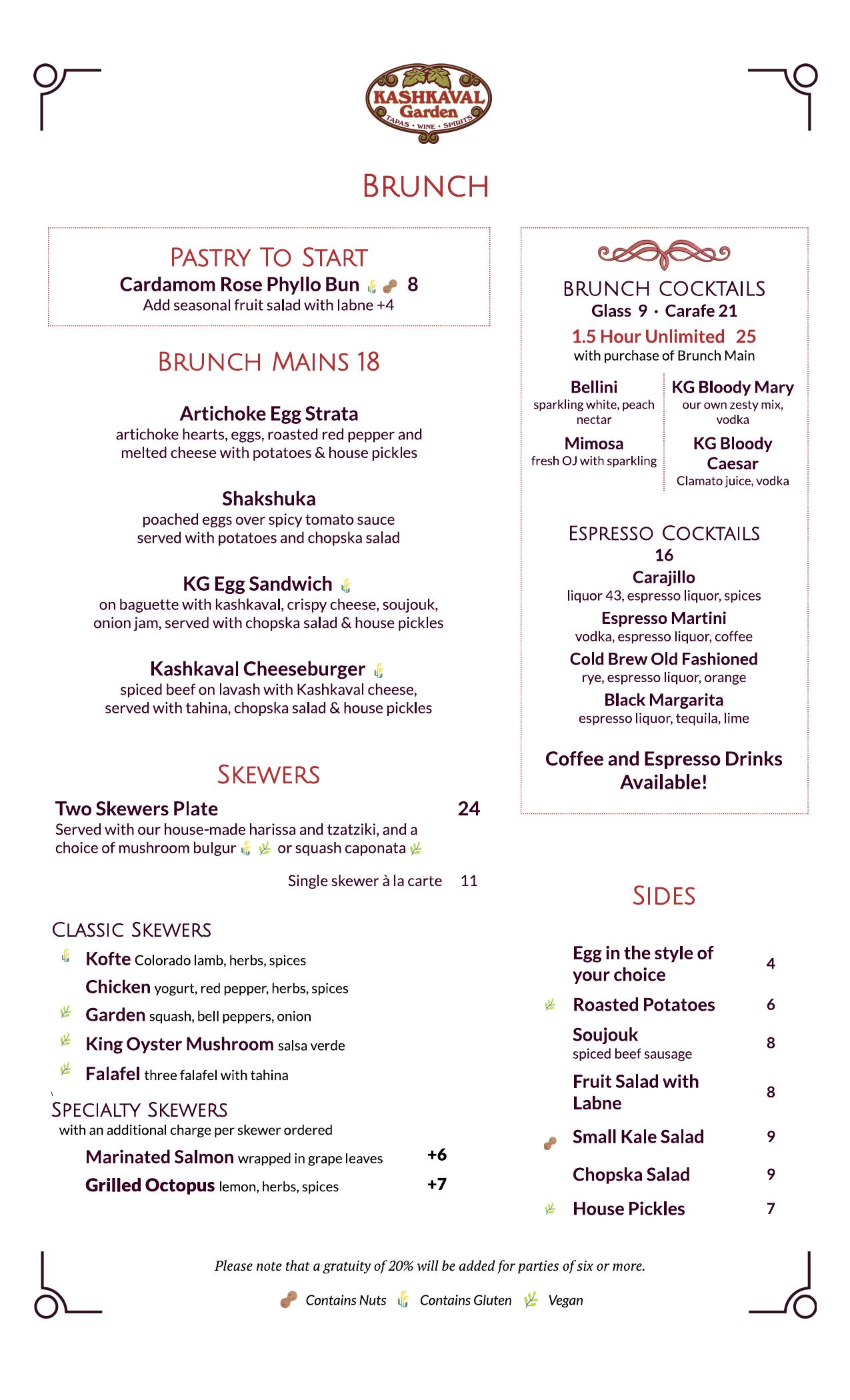 Brunch Menu - Page 2