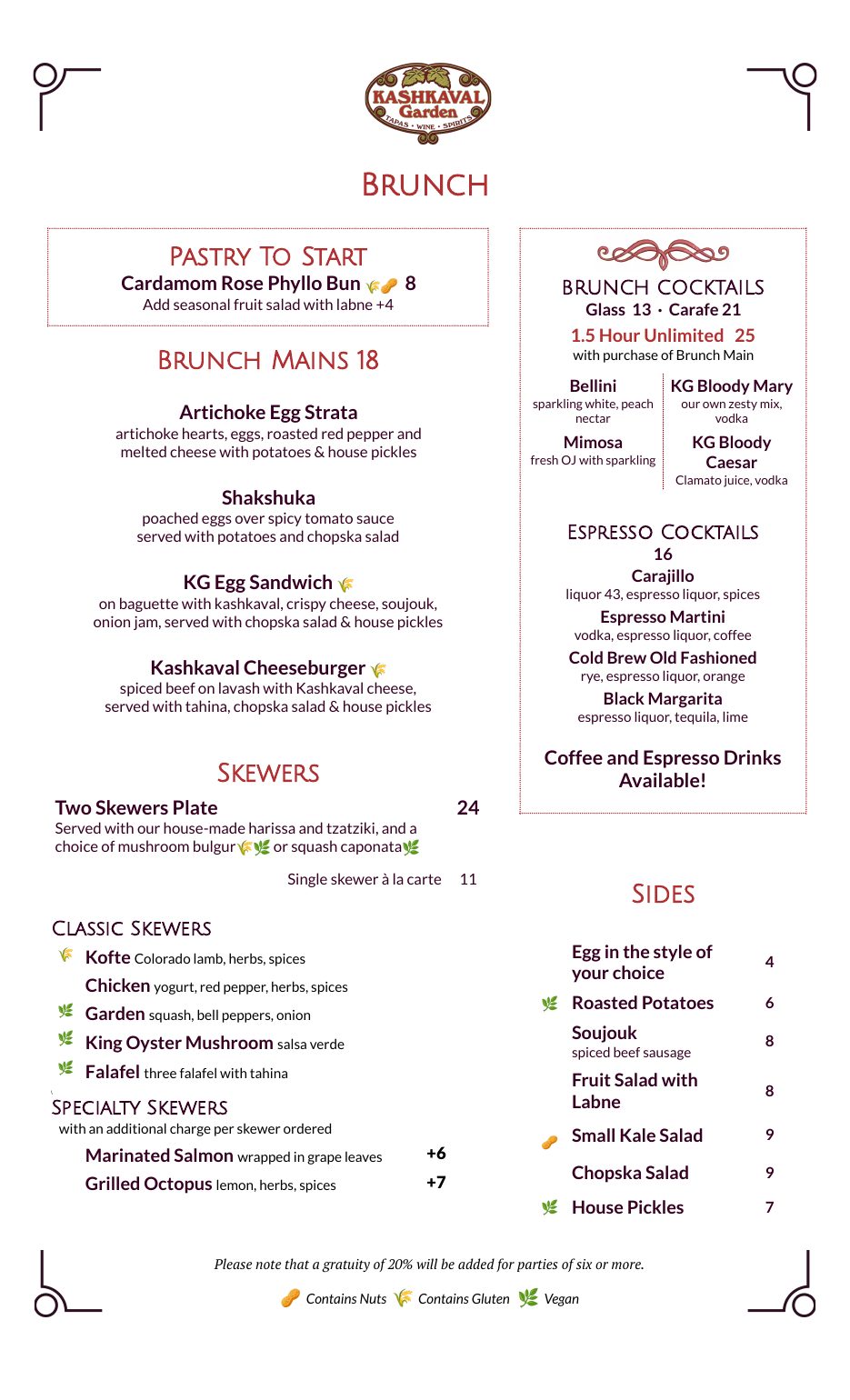 Brunch Menu - Page 2
