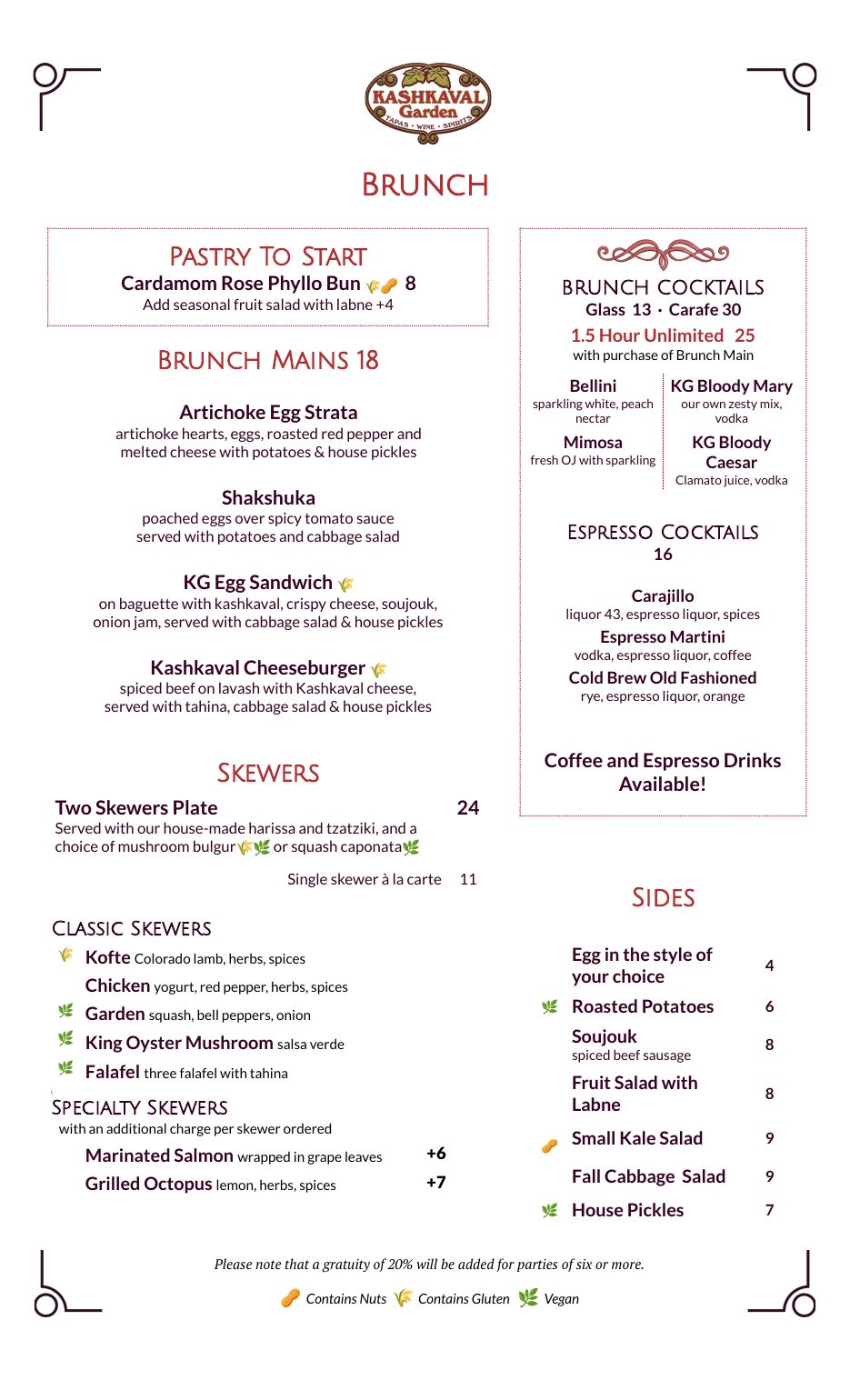 Brunch Menu - Page 2